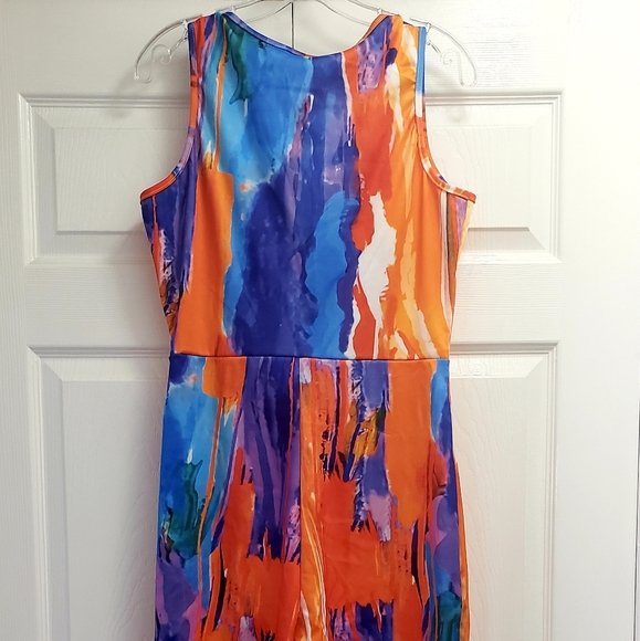 Multi-colored Back Out Jumpsuit. - Picture 2 of 8